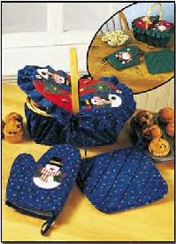 Covered Basket Gift Set