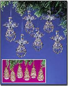 Spun Glass Ornaments Set