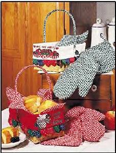 4-PC Patchwork Basket Sets