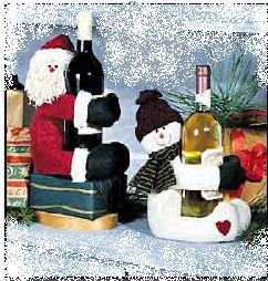 Plush Holiday Bottle Huggers