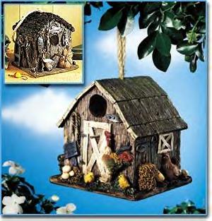 Rustic 3-D Birdhouses