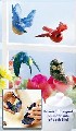 Set of 4 fly-thru window birds